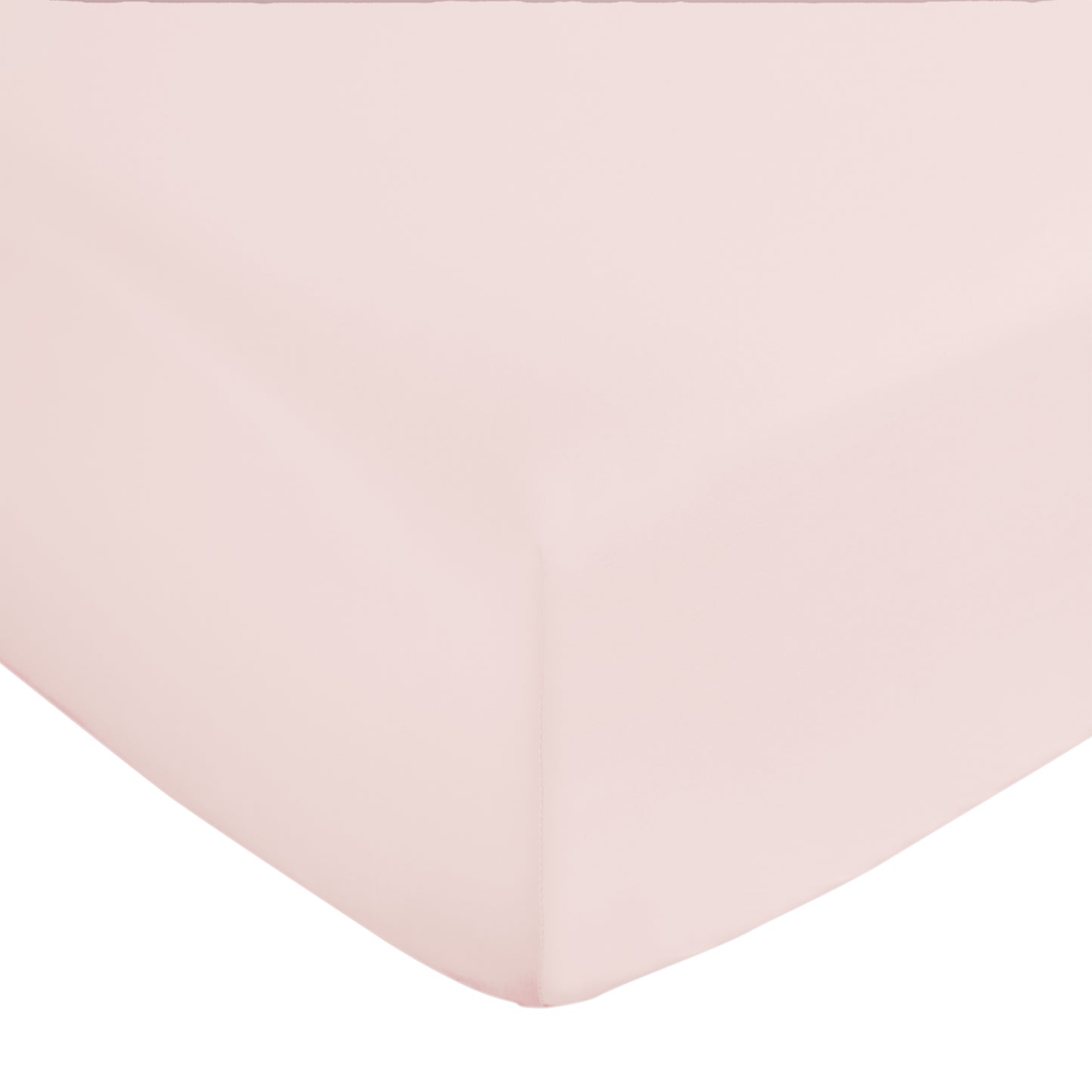 Bianca 400TC Cotton Sateen Fitted Sheet - Blush