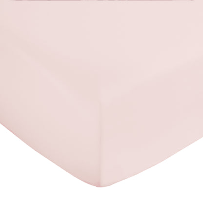 Bianca 400TC Cotton Sateen Fitted Sheet - Blush