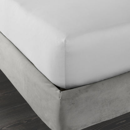 Bianca 400TC Cotton Sateen Fitted Sheet - Dove Grey