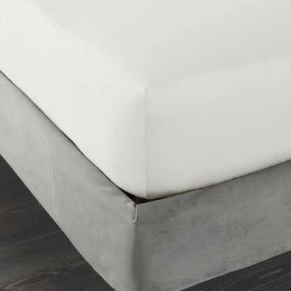 Bianca 400TC Cotton Sateen Fitted Sheet - Ivory