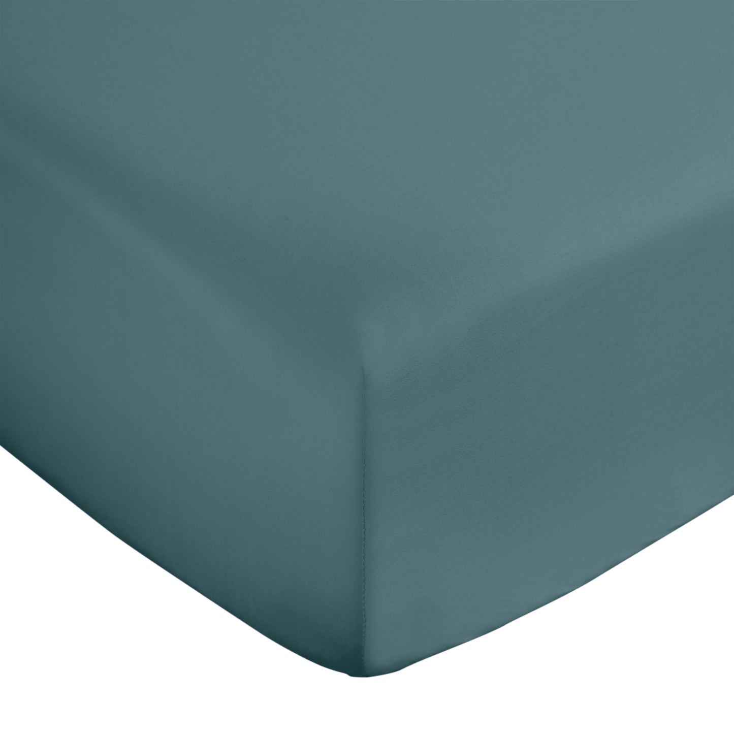 Bianca 400TC Cotton Sateen Fitted Sheet - Teal