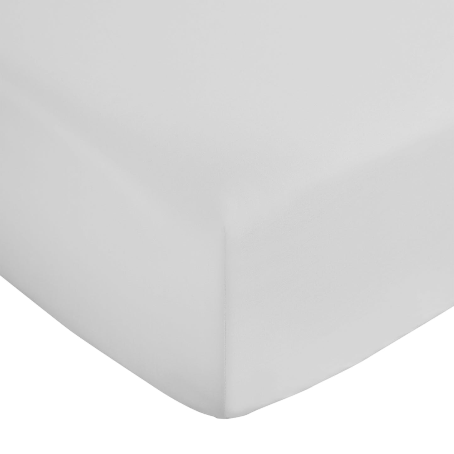 Bianca 400TC Cotton Sateen Fitted Sheet - White