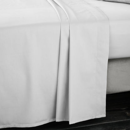 Bianca 400TC Cotton Sateen Fitted Sheet - Dove Grey