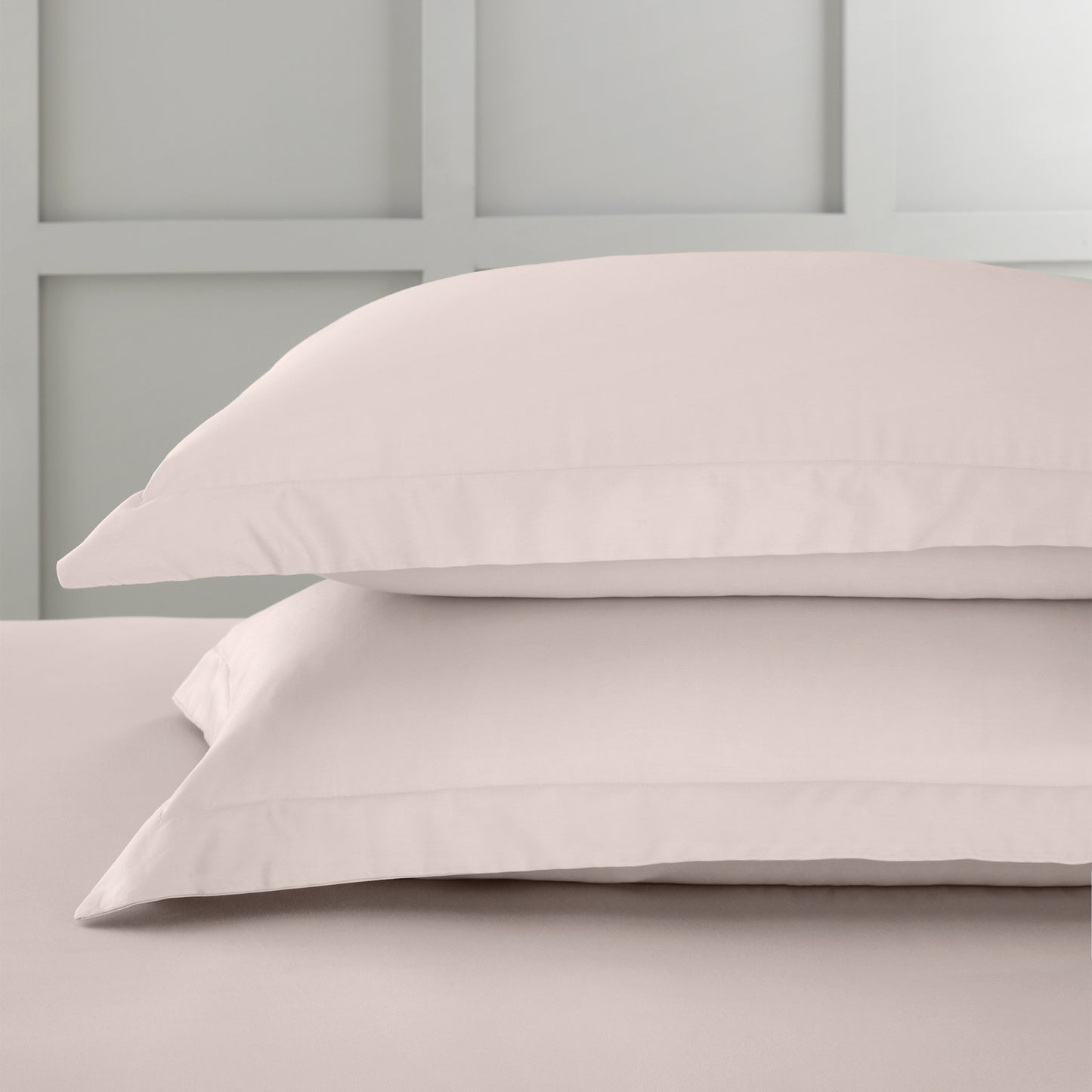 Bianca 400TC Cotton Sateen Fitted Sheet - Blush