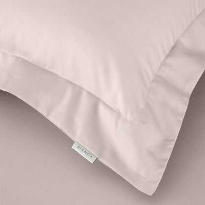 Bianca 400TC Cotton Sateen Fitted Sheet - Blush