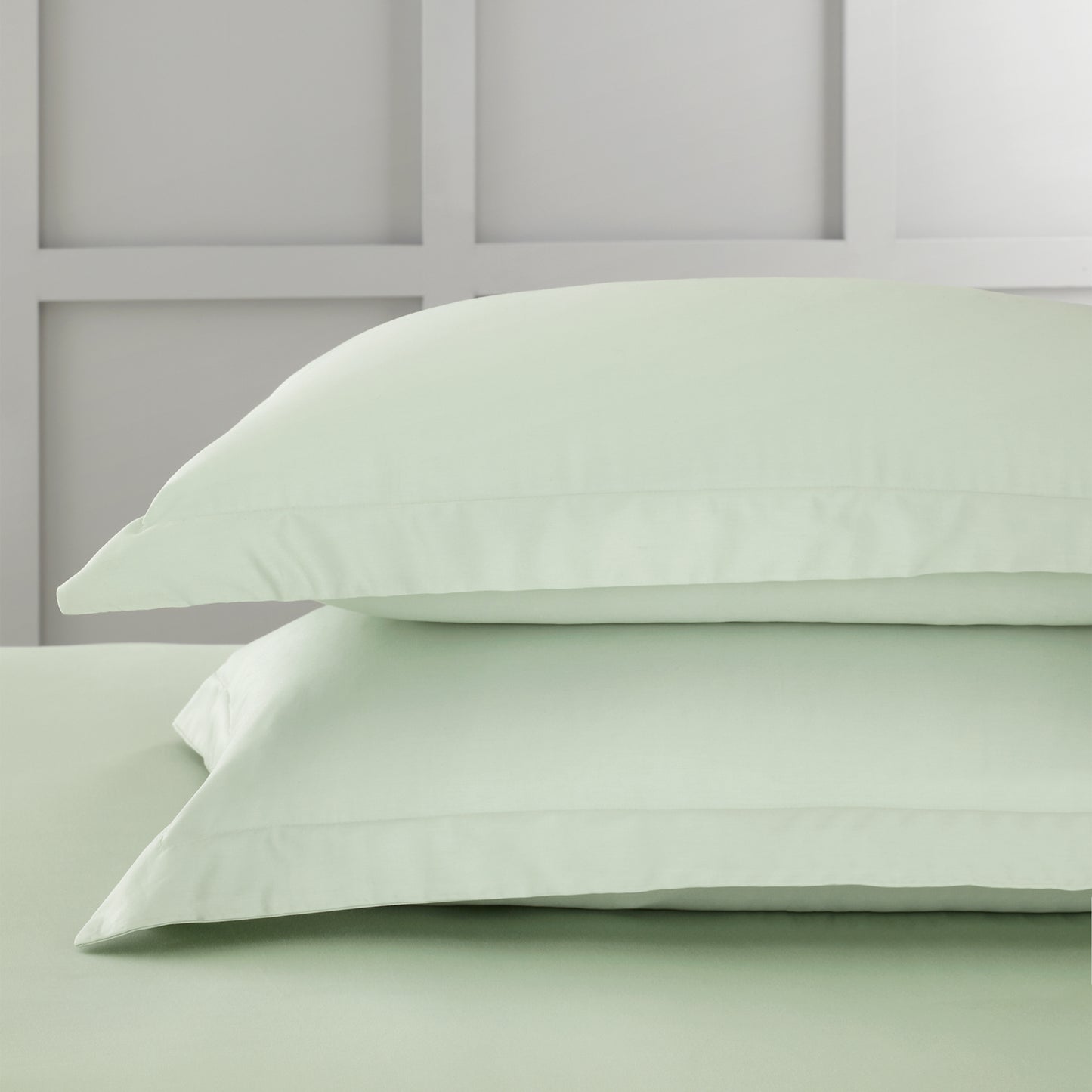 Bianca 400TC Cotton Sateen Fitted Sheet - Green