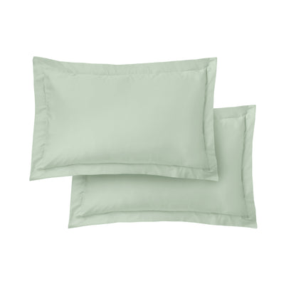 Bianca 400TC Cotton Sateen Fitted Sheet - Green