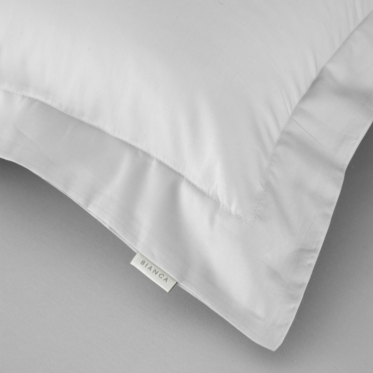 Bianca 400TC Cotton Sateen Fitted Sheet - Dove Grey