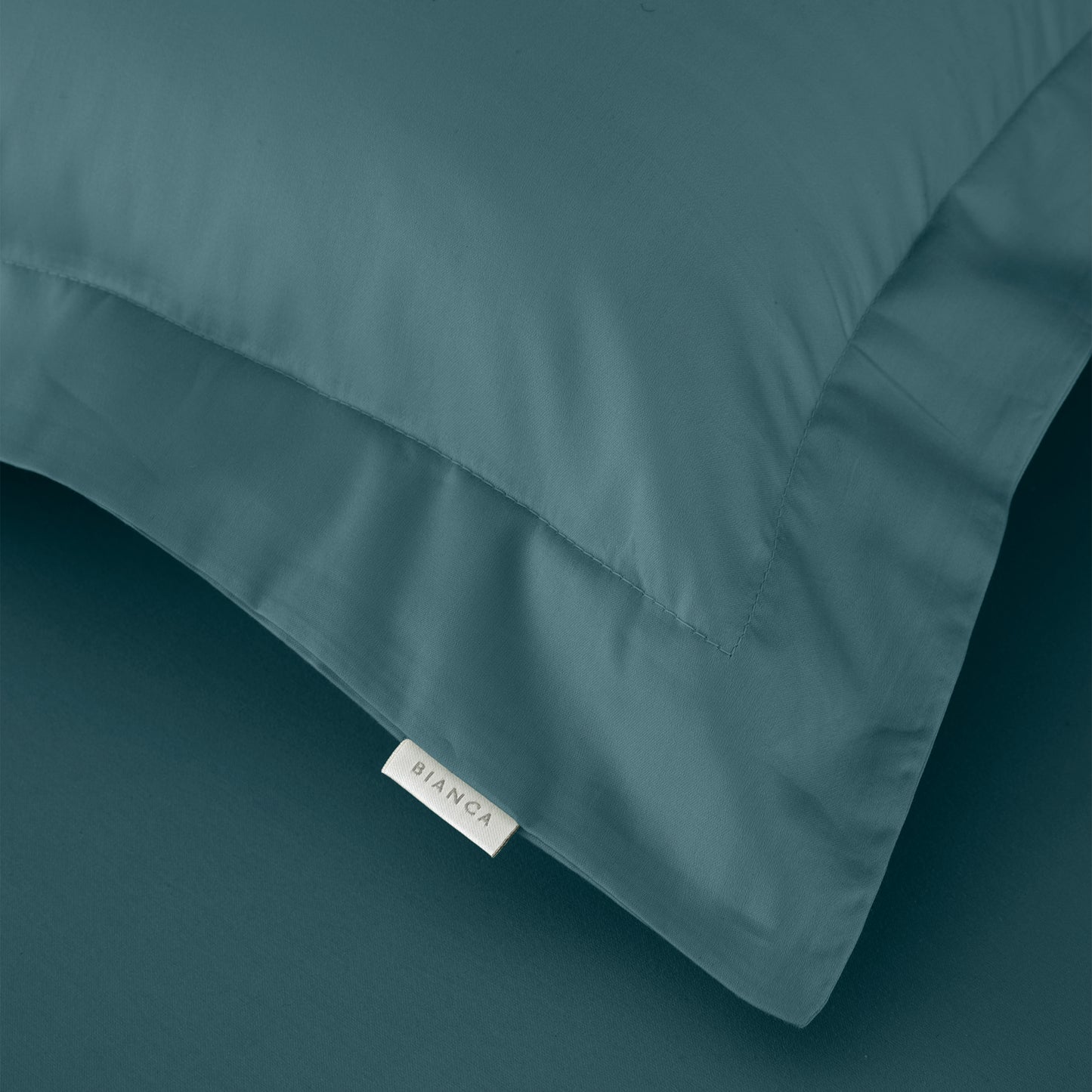 Bianca 400TC Cotton Sateen Fitted Sheet - Teal