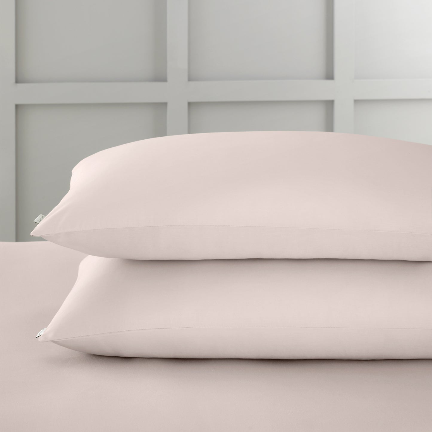 Bianca 400TC Cotton Sateen Fitted Sheet - Blush