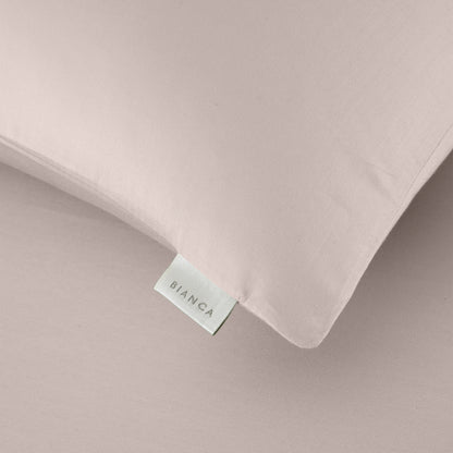 Bianca 400TC Cotton Sateen Fitted Sheet - Blush