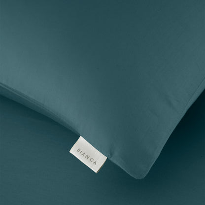 Bianca 400TC Cotton Sateen Fitted Sheet - Teal