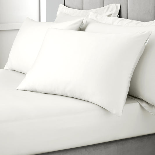 Bianca 400TC Cotton Sateen Fitted Sheet - Ivory