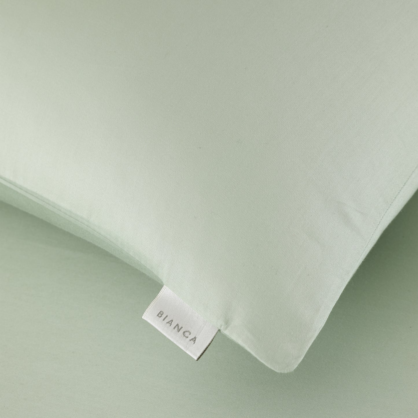 Bianca 400TC Cotton Sateen Fitted Sheet - Green