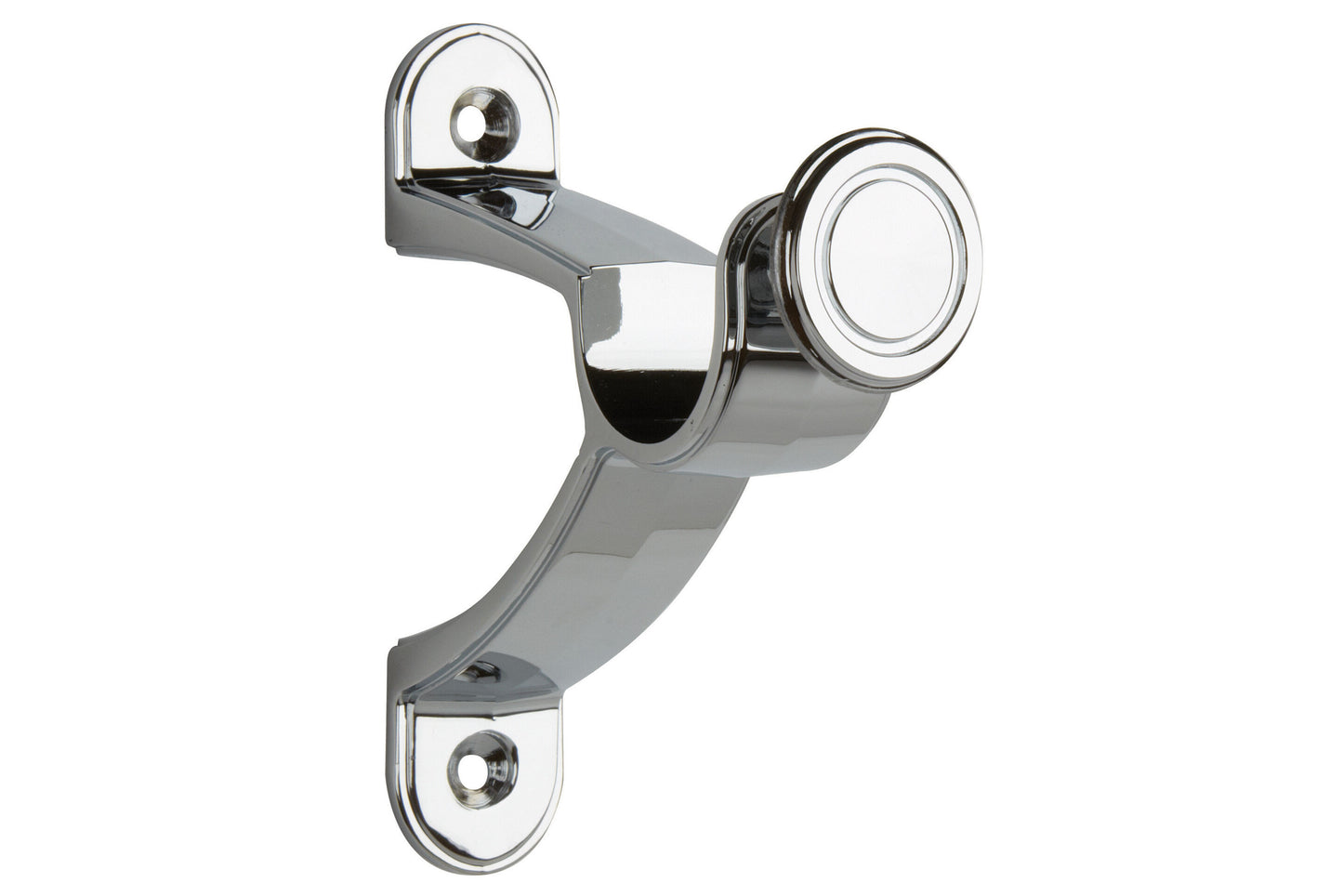 Hallis Galleria 50mm Metal Curtain Pole End Bracket - Chrome