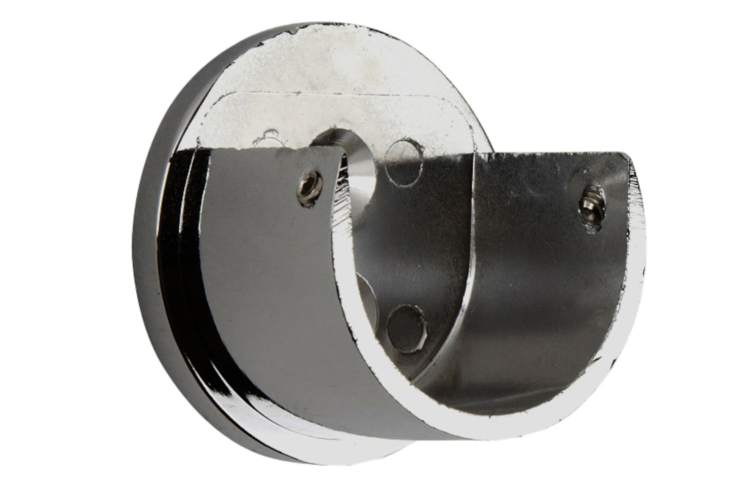 Hallis Galleria 50mm Metal Curtain Pole Recess Bracket - Chrome