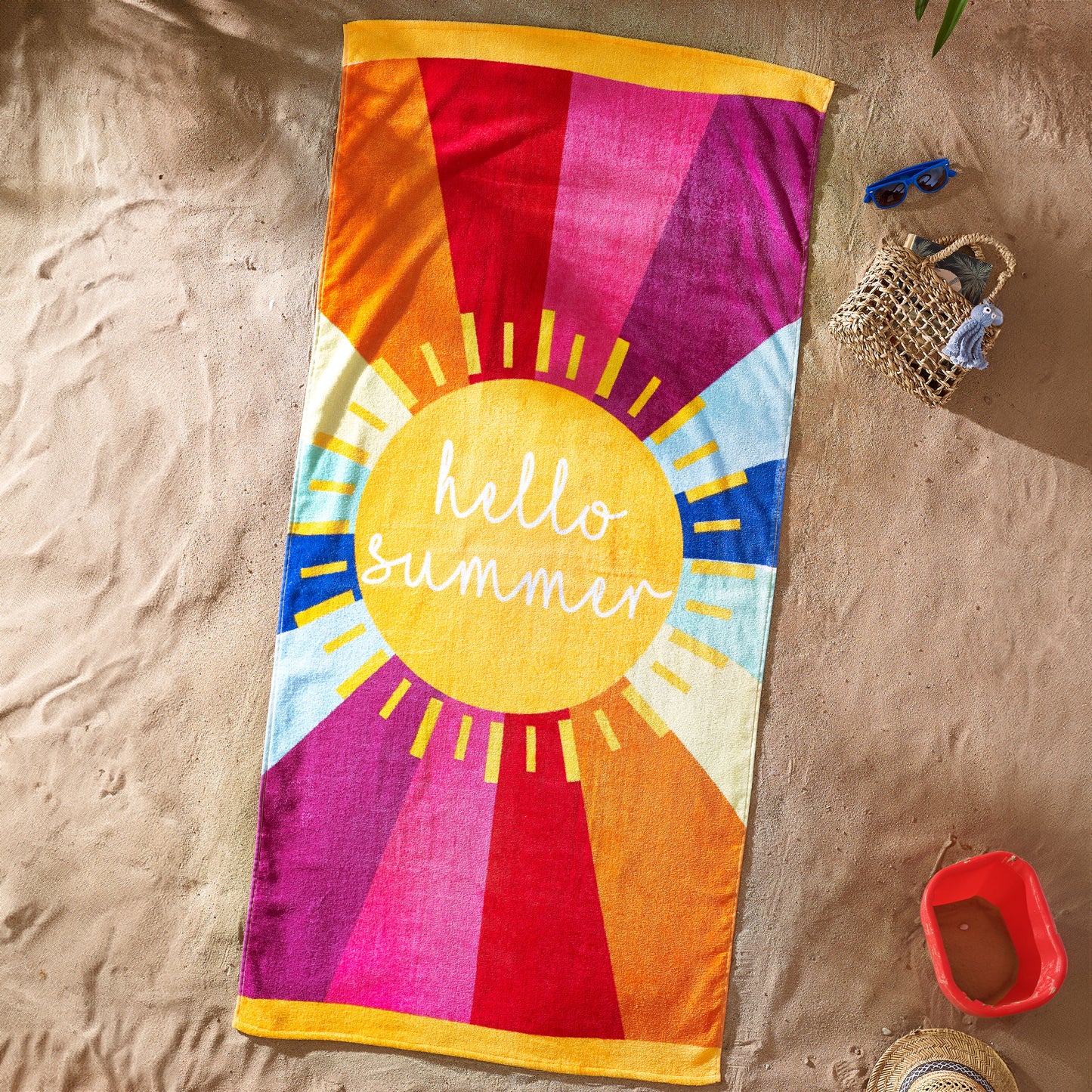 Catherine Lansfield Hello Summer Beach Towel