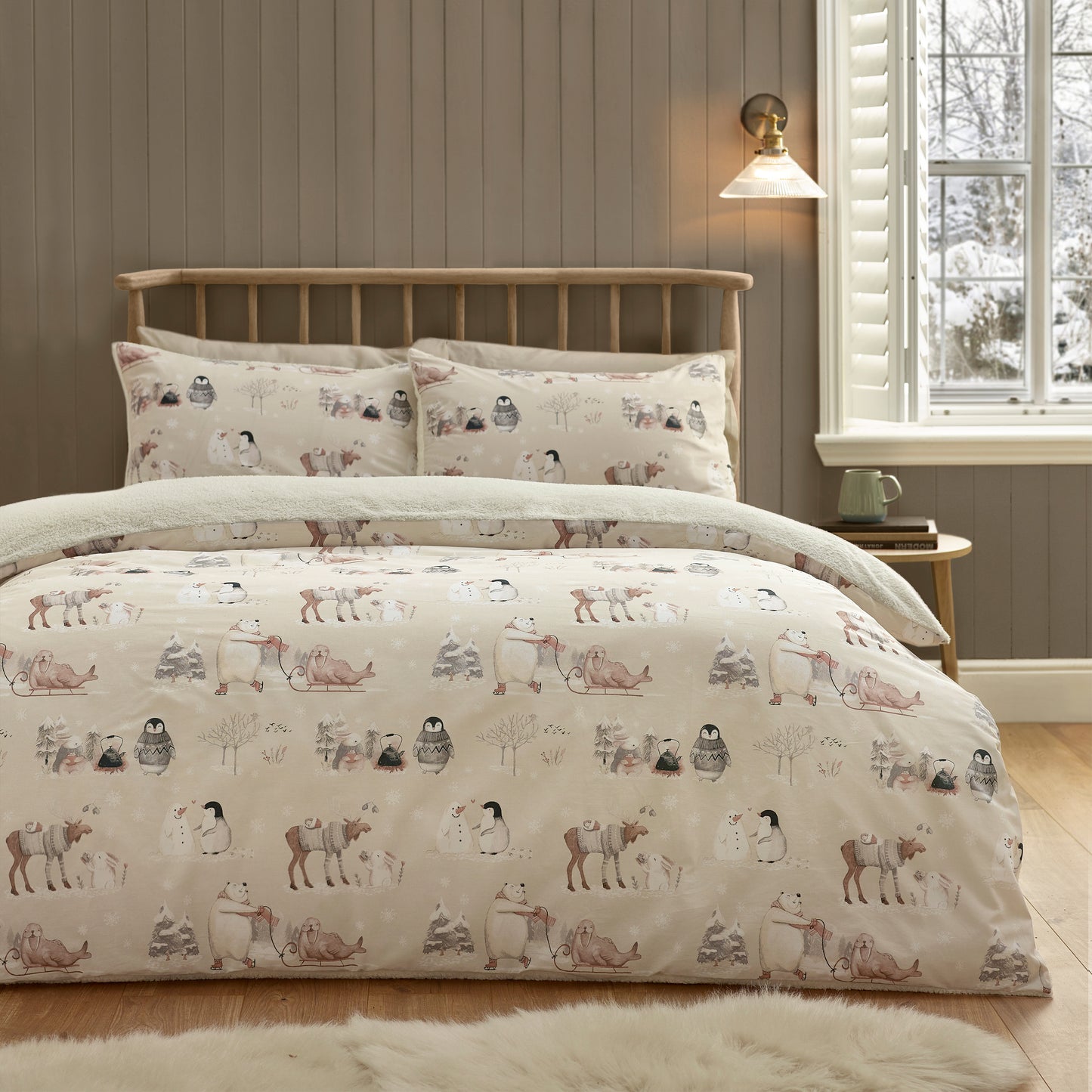 Catherine Lansfield Winter Friends Duvet Cover Set