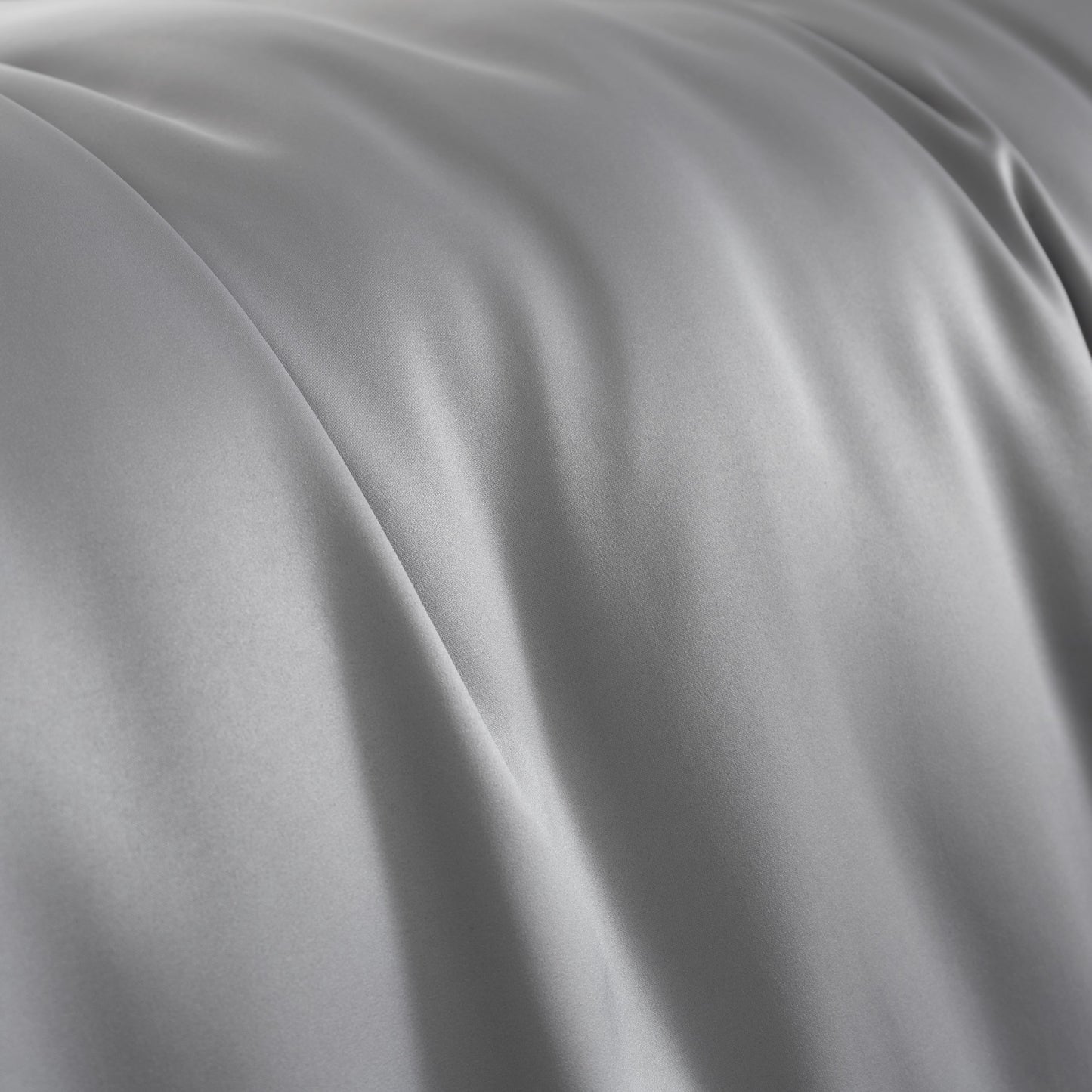Catherine Lansfield Silky Soft Satin Duvet Cover Set - Silver