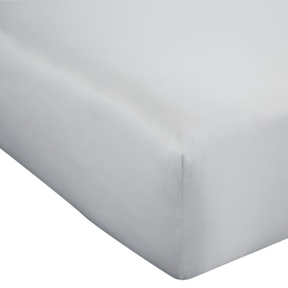 Catherine Lansfield Silky Soft Satin Fitted Sheet - Silver