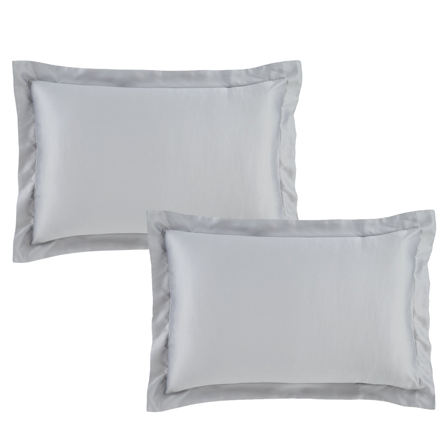 Catherine Lansfield Silky Soft Satin Fitted Sheet - Silver