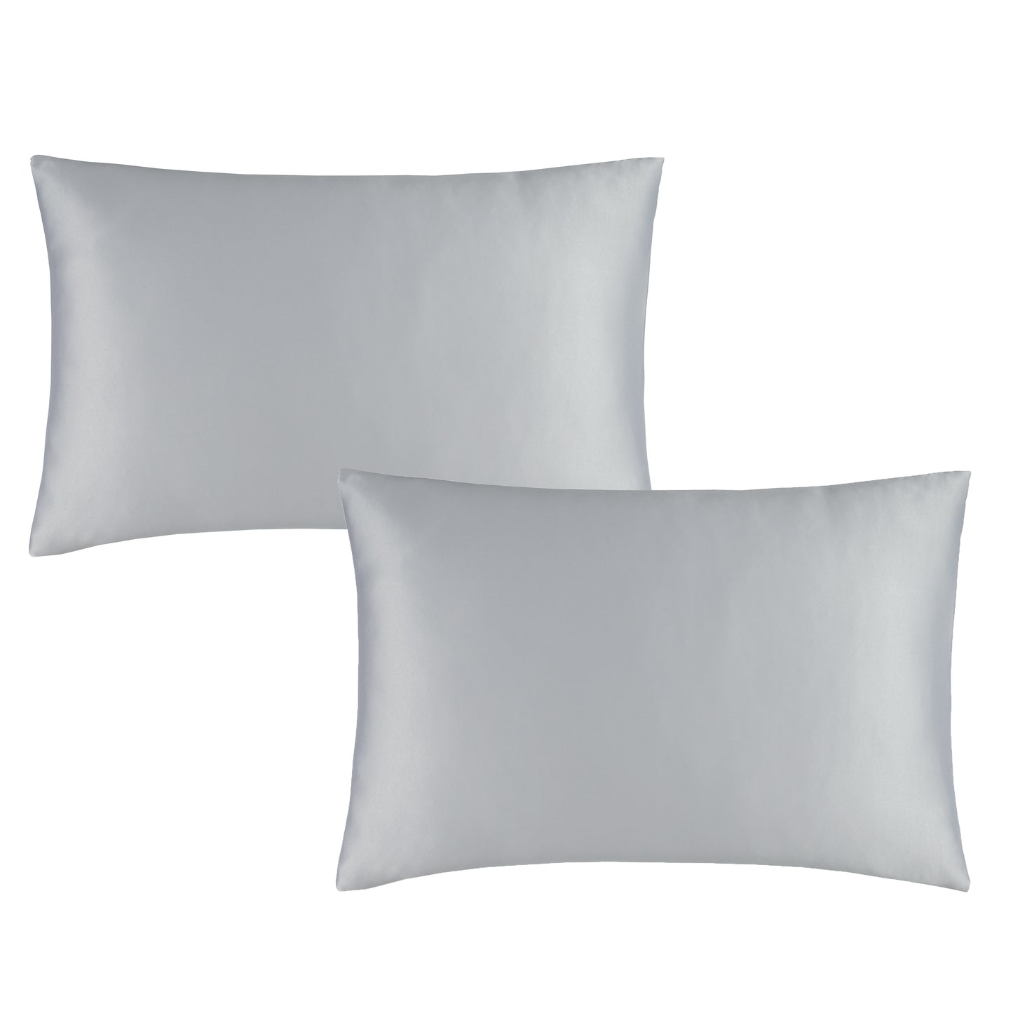 Catherine Lansfield Silky Soft Satin Fitted Sheet - Silver