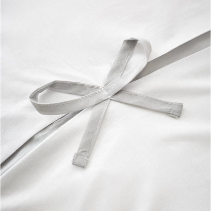 Catherine Lansfield Milo Bow Duvet Cover Set - White