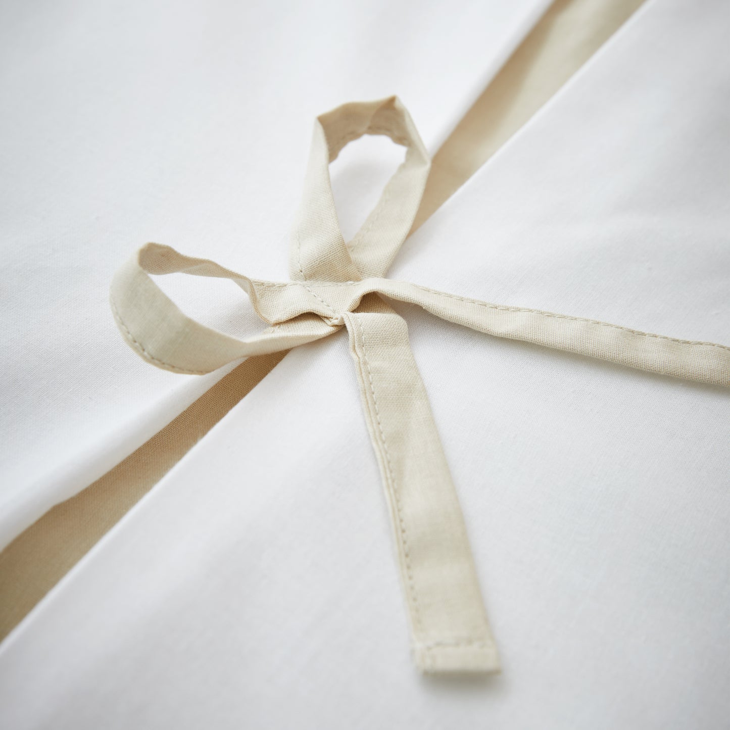 Catherine Lansfield Milo Bow Duvet Cover Set - Natural