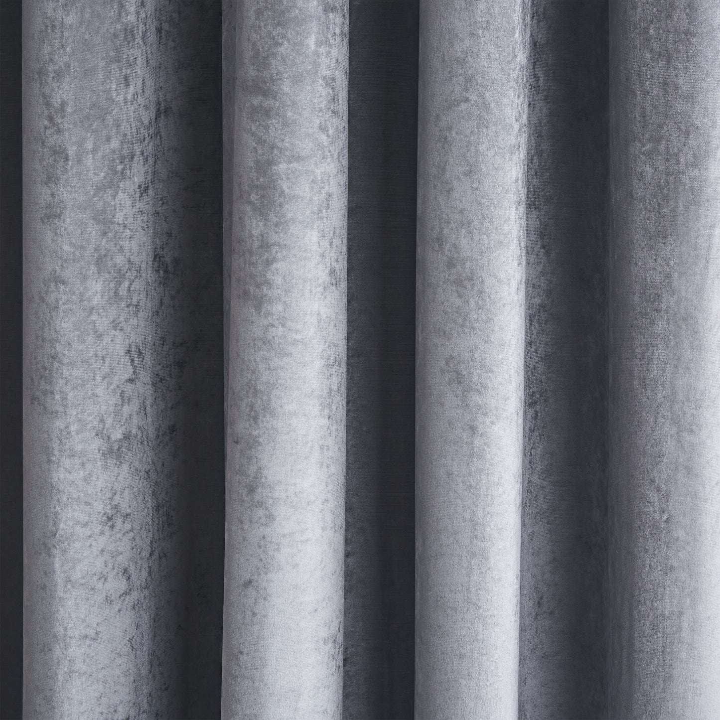Catherine Lansfield Crushed Velvet Glamour Sequin Eyelet Curtains - Grey