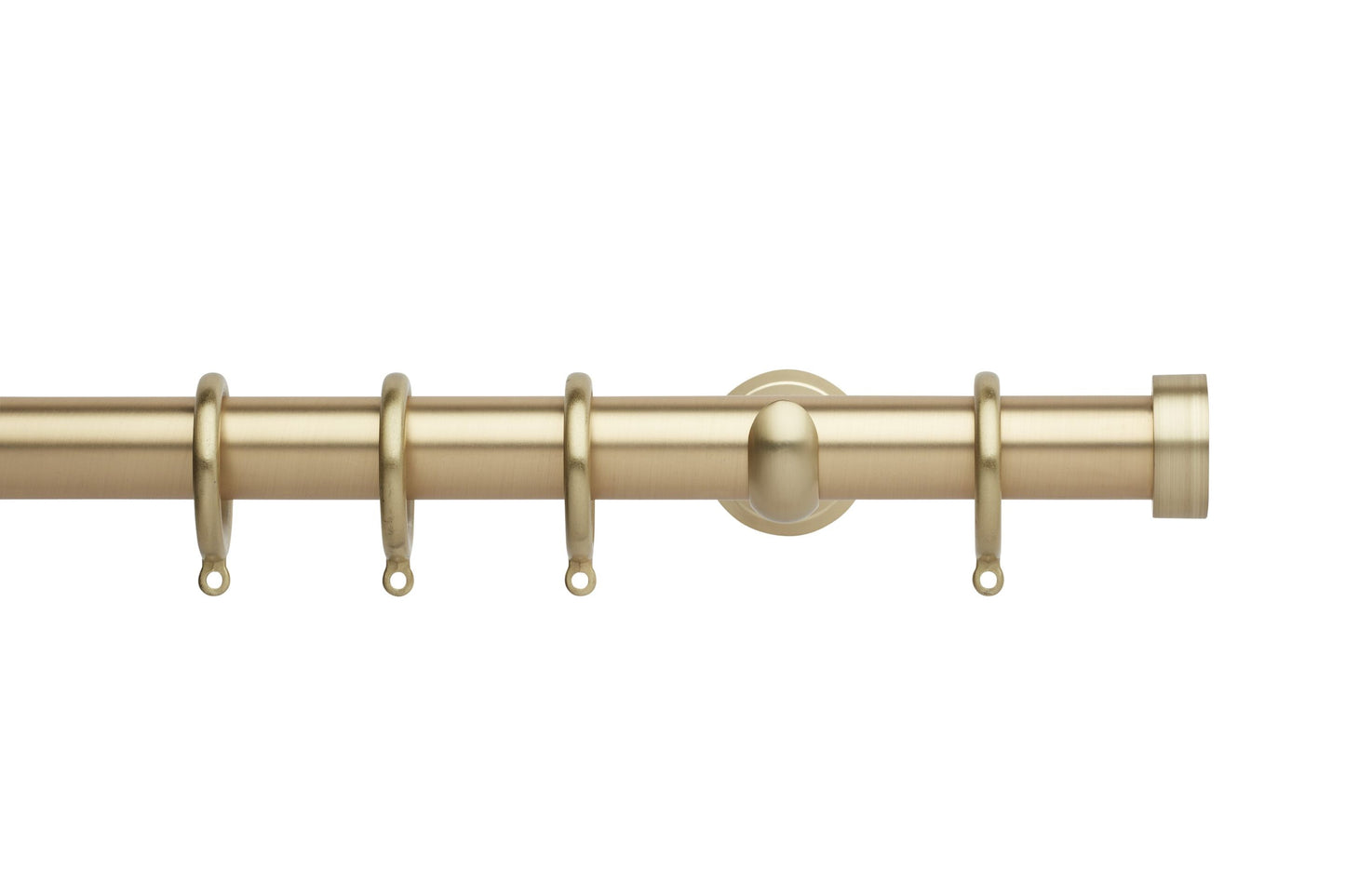 Hallis Neo End Cap 28mm Metal Curtain Pole (Cup Brackets) - Gold