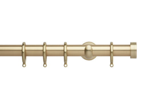 Hallis Neo End Cap 28mm Metal Curtain Pole (Cup Brackets) - Gold