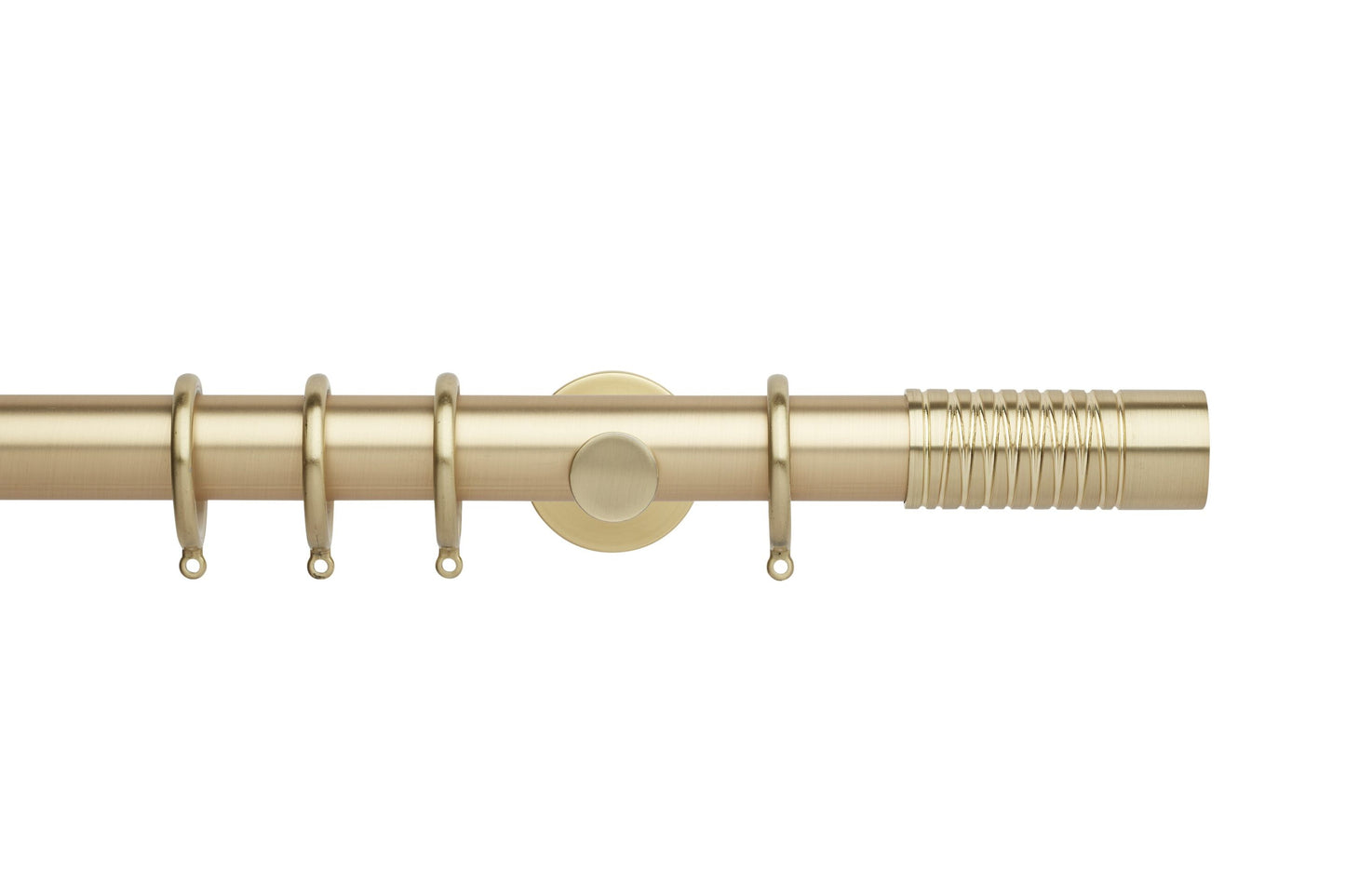Hallis Neo Wired Barrel 35mm Metal Curtain Pole - Gold