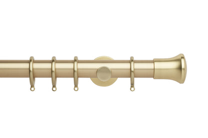 Hallis Neo Trumpet 35mm Metal Curtain Pole - Gold