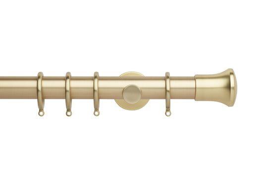 Hallis Neo Trumpet 35mm Metal Curtain Pole - Gold
