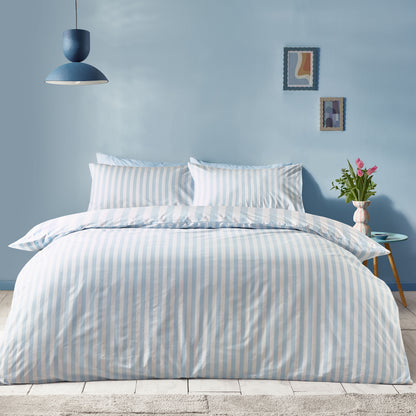 Sassy B Stripe Tease Duvet Cover Set - Blue