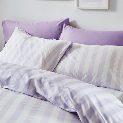 Sassy B Stripe Tease Duvet Cover Set - Lilac