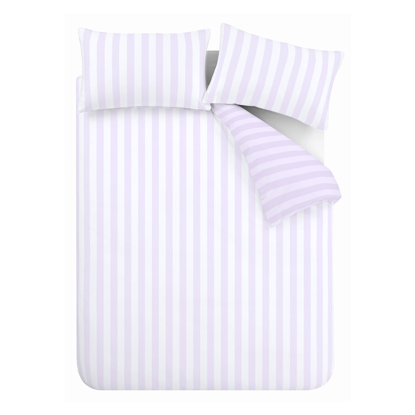 Sassy B Stripe Tease Duvet Cover Set - Lilac