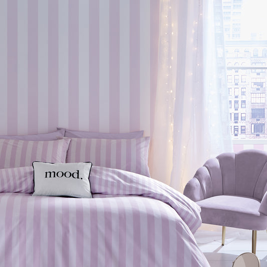 Sassy B Stripe Tease Wallpaper - Lilac