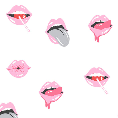 Sassy B Lip Service Wallpaper - Pink