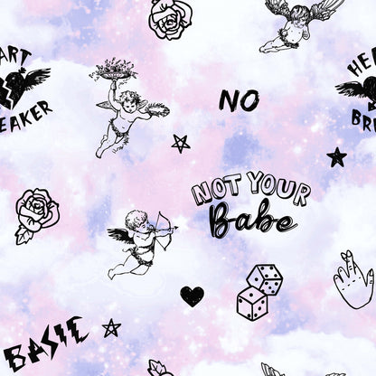 Sassy B Not Your Cherub Wallpaper - Pastel