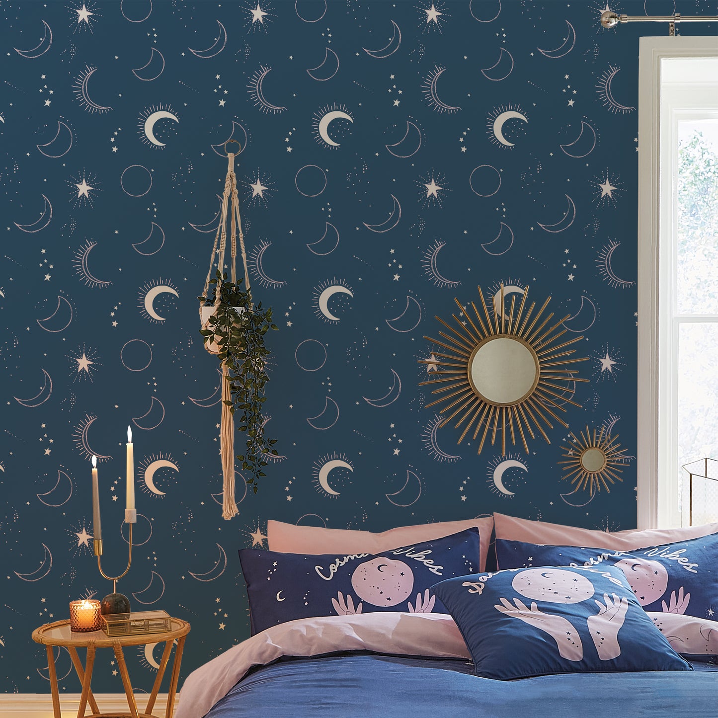 Sassy B Cosmic Babe Wallpaper - Navy