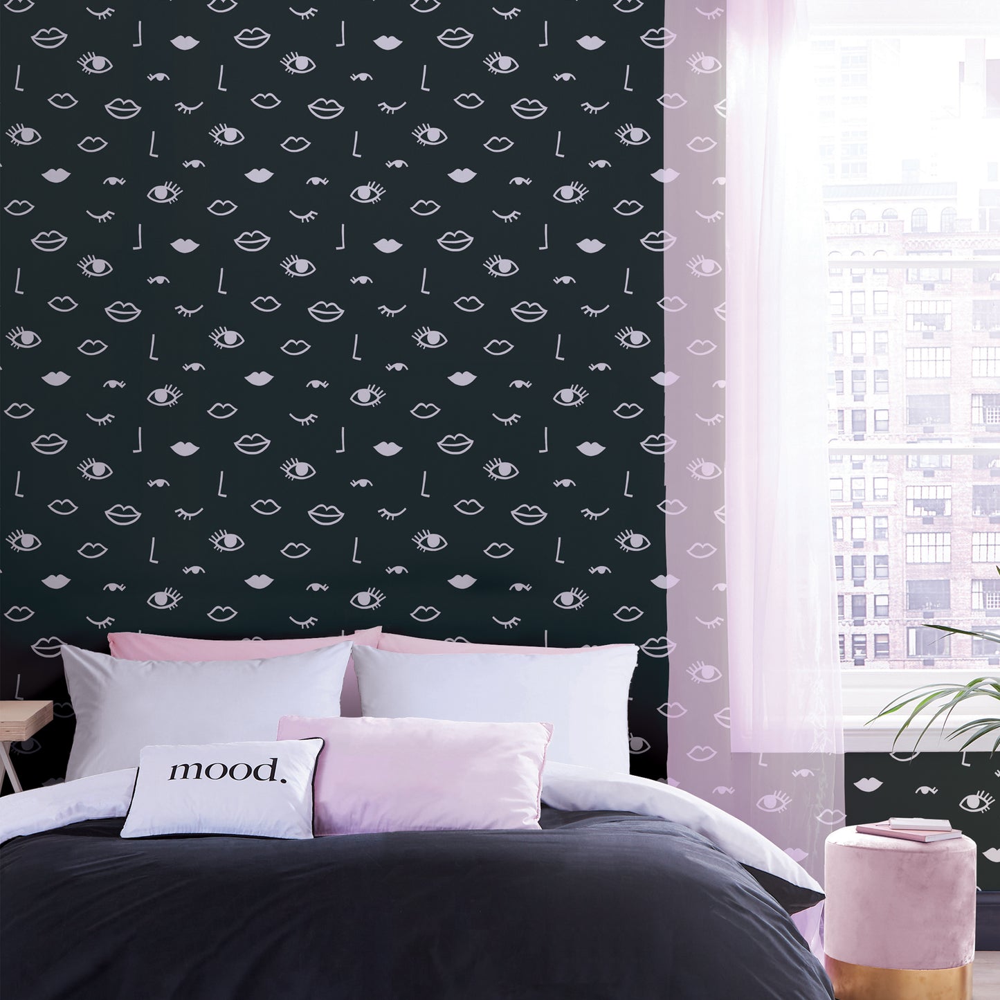 Sassy B Eye Woke Up Like This Wallpaper - Black/White