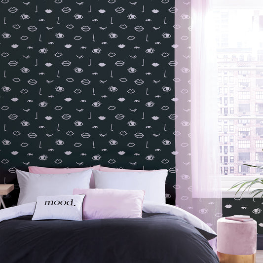 Sassy B Eye Woke Up Like This Wallpaper - Black/White