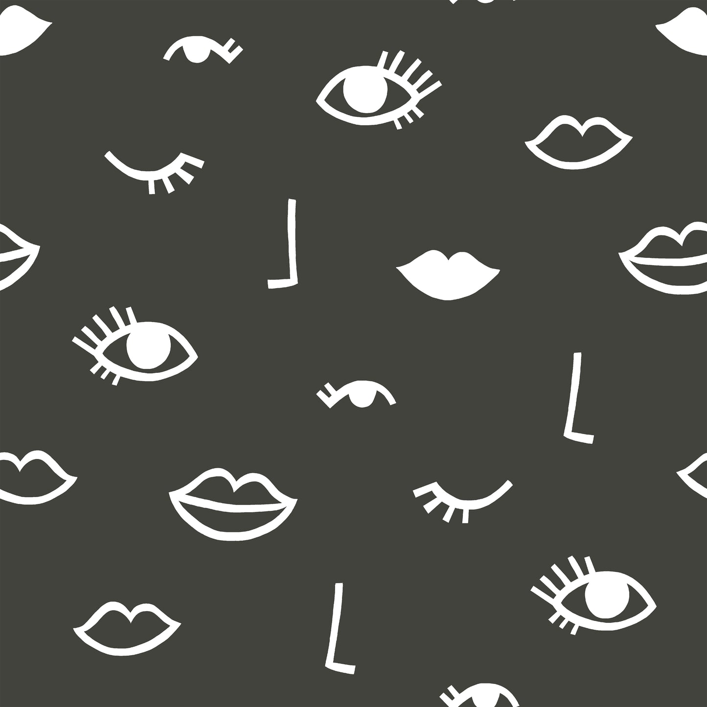 Sassy B Eye Woke Up Like This Wallpaper - Black/White