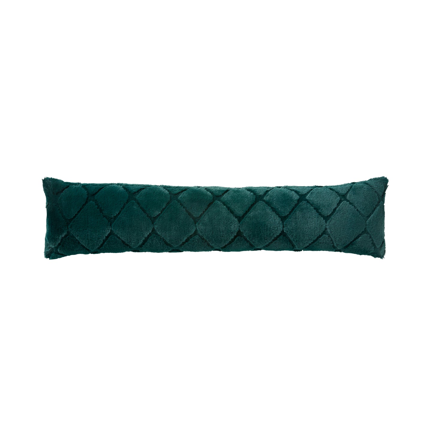 Catherine Lansfield Cosy Diamond Draught Excluder - Bottle Green