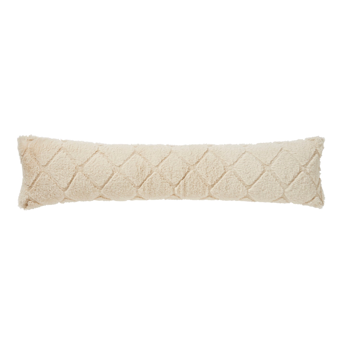 Catherine Lansfield Cosy Diamond Draught Excluder - Natural