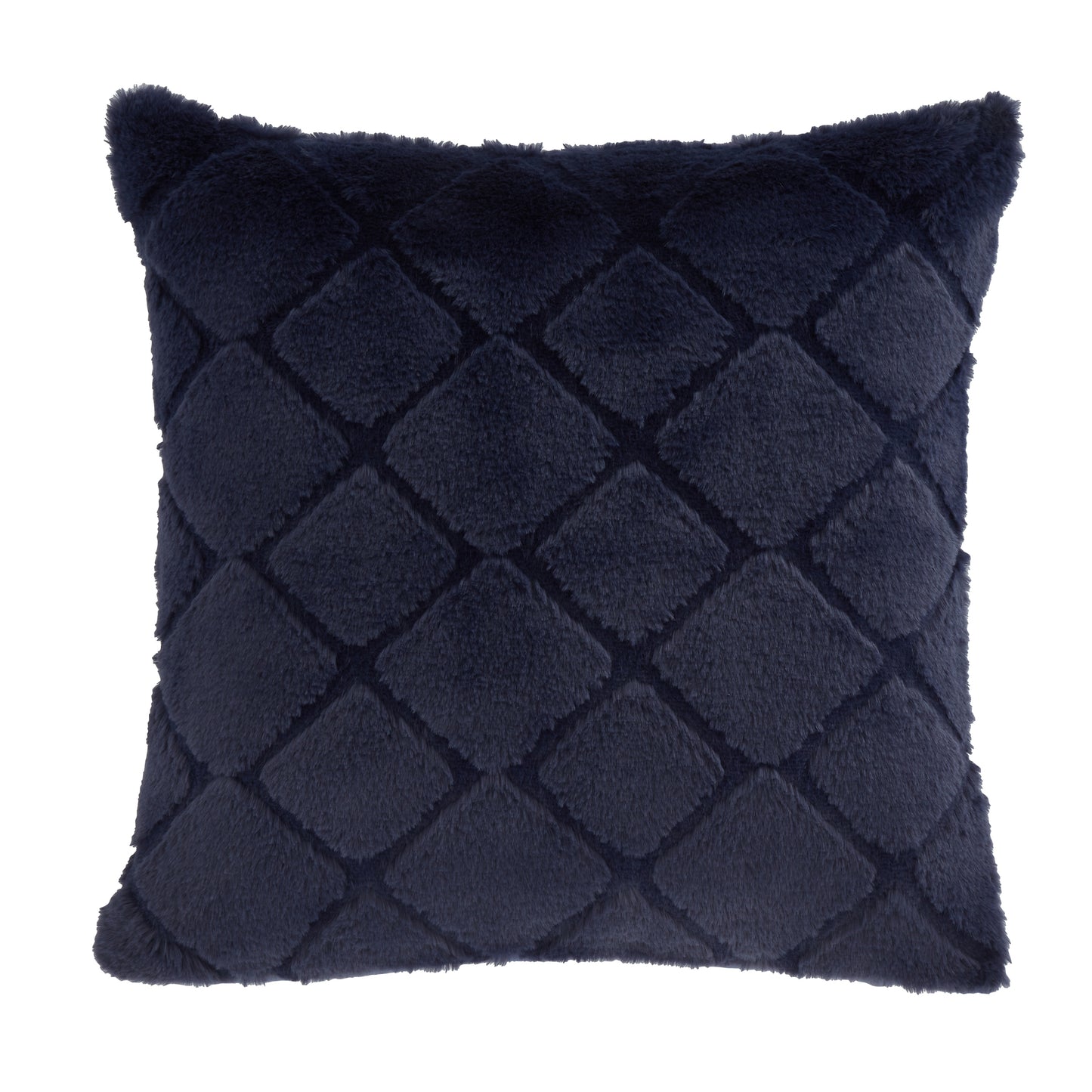 Catherine Lansfield Cosy Diamond Filled Cushion - Navy