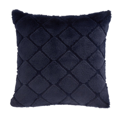 Catherine Lansfield Cosy Diamond Filled Cushion - Navy