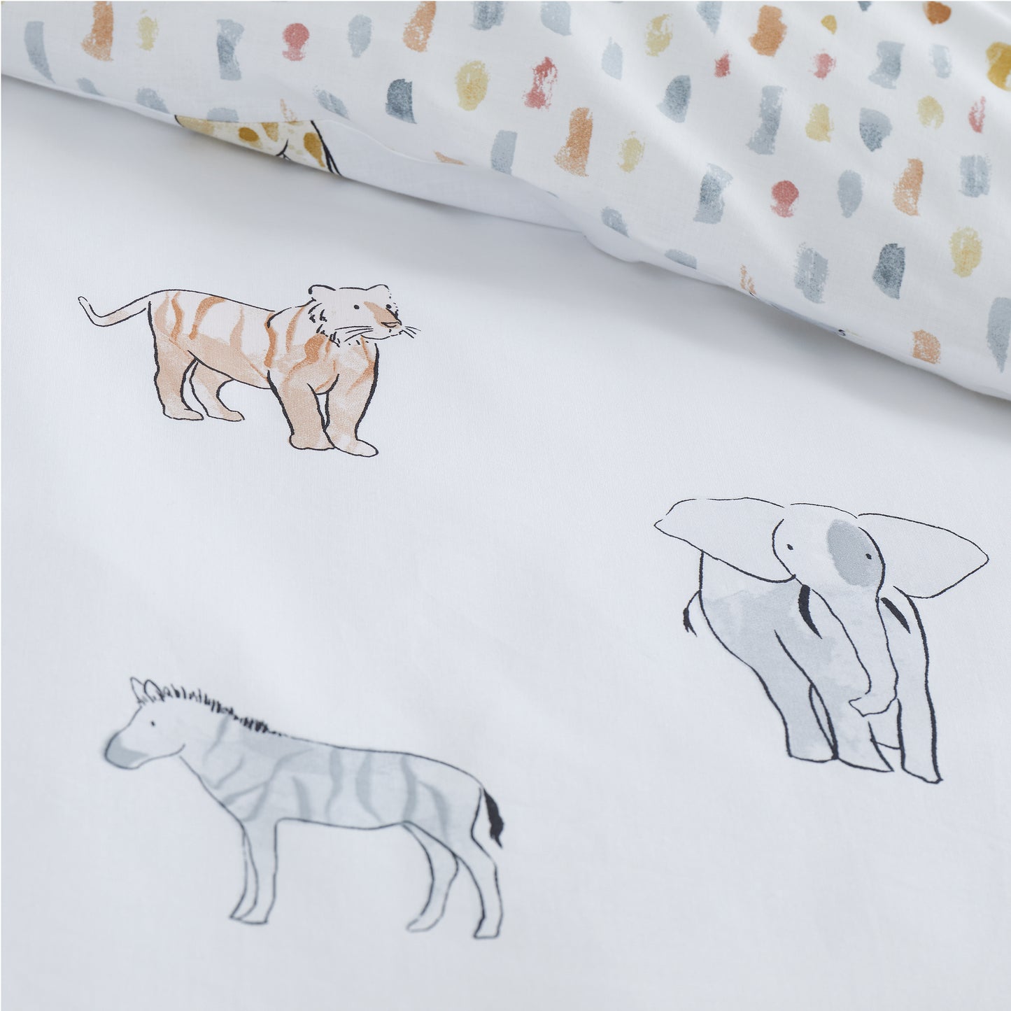 Bianca Zoo Animals Duvet Cover Set - Pastel