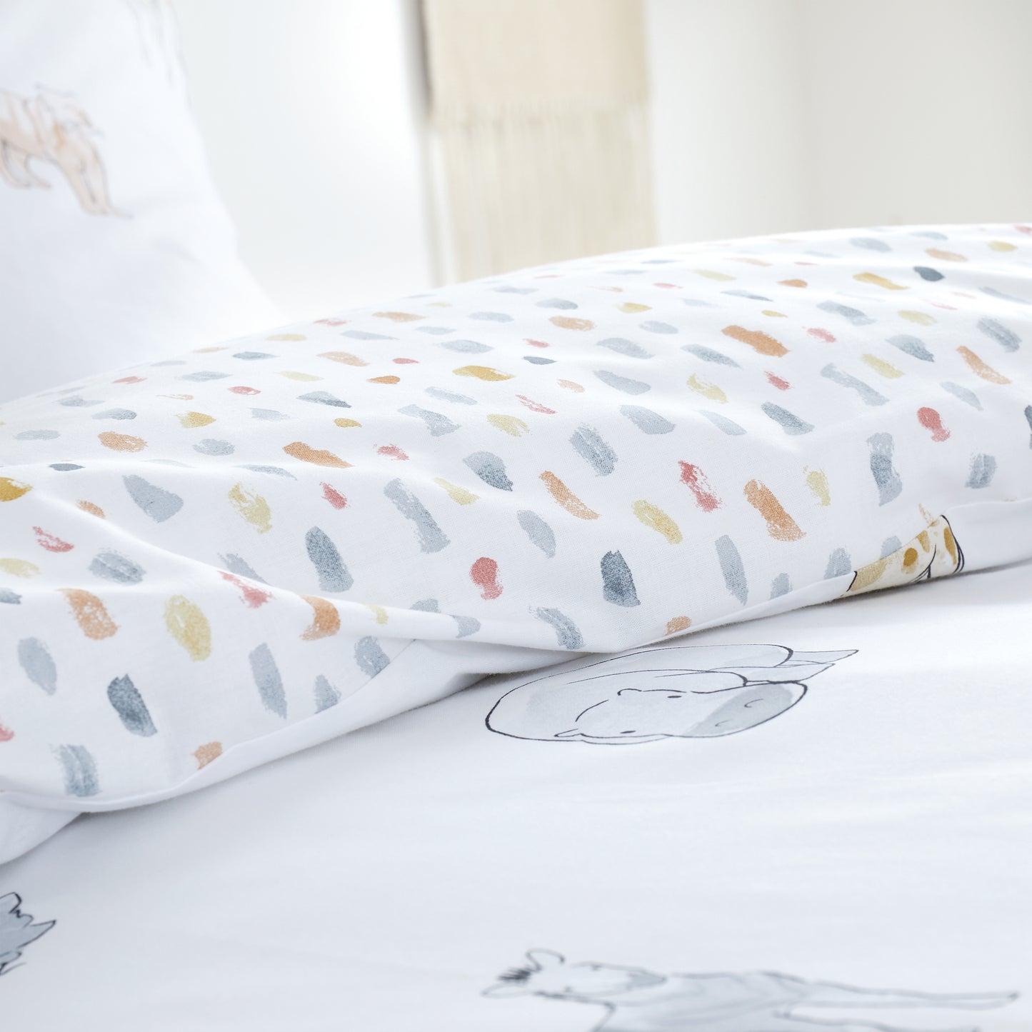 Bianca Zoo Animals Duvet Cover Set - Pastel